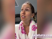 Preview 3 of Candid vlogs of my creampie filled pussy, POV doggystyle, pregnancy tests condom leak - Lelu Love