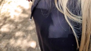 Sexy girl wanted sex in the forest and brought me to fuck