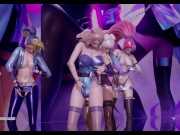 Preview 6 of [MMD] Everglow - Dun Dun Striptease Ahri Akali Kaisa Evelynn Seraphine KDA All Out 4K 60FPS