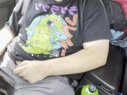 Preview 1 of Gay chubs jerks cock until he cums and shoots his load in his car