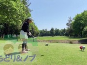 Preview 5 of A beautiful Japanese woman is playing golf with a super mini skirt where you can see pure white pant