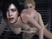 Preview 4 of Futa Resident Evil. Ada x Annette x Sheva x Excella