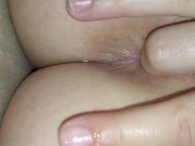 Preview 4 of Virgin ass close up fingering for the first time 4K AMATEUR VIDEO
