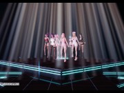 Preview 1 of [MMD] Brown Eyed Girls - Abracadabra Hot Kpop Dance Ahri Akali Kaisa Lux Jinx Caitlyn 4K 60FPS