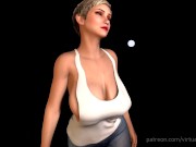 Preview 4 of Tight Jeans Short Hair Breast Expansion
