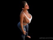 Preview 5 of Tight Jeans Short Hair Breast Expansion