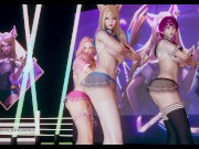 Preview 2 of [MMD] Hello Venus -Wiggle Wiggle Naked Kpop Dance Ahri Akali Kaisa Evelynn Seraphine KDA