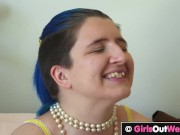 Preview 3 of Hairy busty lesbian enjoys oral sex and anal fingering