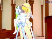 Preview 5 of Ryona and Yumi have intense futanari sex in a church. - Senran Kagura Hentai
