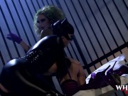 Preview 1 of Kinky Parody Cosplay Fuck two Nasty Sluts share a Dick - WHORNY FILMS