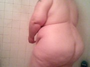 Preview 1 of BBW taking a shower. Full video on OnlyFans & Fansly