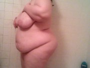 Preview 5 of BBW taking a shower. Full video on OnlyFans & Fansly