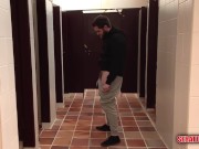Preview 2 of Stranger fills my ass with milk in public bathrooms (Cruising)