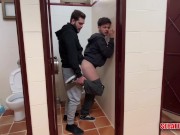 Preview 5 of Stranger fills my ass with milk in public bathrooms (Cruising)