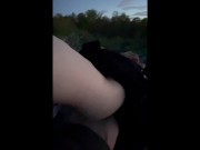 Preview 2 of 18 Year old fucks me on a cliff RISKY PUBLIC SEX
