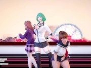 Preview 2 of [MMD] Masked Bitch Honoka Katsumi Tamaki DOA Hot Dance