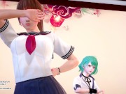 Preview 6 of [MMD] Masked Bitch Honoka Katsumi Tamaki DOA Hot Dance