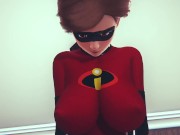 Preview 5 of Helen Parr rides Zel the Elf | Incredibles & Interspecies Reviewers Parody