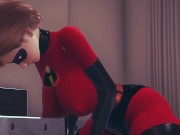 Preview 6 of Helen Parr rides Zel the Elf | Incredibles & Interspecies Reviewers Parody
