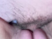 Preview 2 of Cum shot all over my smooth tight pussy lips