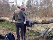Preview 4 of Girl tied to tree log in public forest: Breath control & teasing to orgasm - Preview!