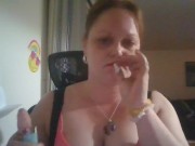 Preview 1 of Hottie smoking after a long day!