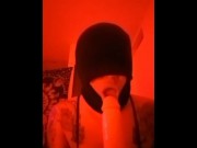 Preview 2 of RedBlack Blowjob! Gag me with your c*ck