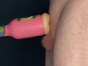 Preview 1 of Trying our new toy out for myself and cumming on her stuffy