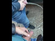 Preview 5 of Pissing together in public