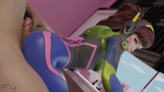 D.Va Rubing Her Ass On Hard Cock {D.Va Hentai}