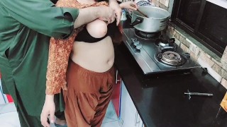 Desi Indian Wife Fucked In Kitchen In Both Holes With Clear Hindi Audio