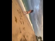 Preview 1 of SUNSET STREAM! Pissing In the OCEAN in front of PEOPLE!!!