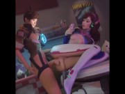 Preview 3 of Futa Tracer Fucking Futa D.Va {Overwatch Futa Porn}