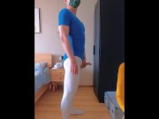 Preview 6 of Twink in ballet suit masturbates and ejaculates