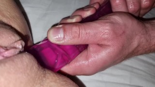 Fucked in both holes with my double ended dildo