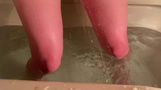 Cute Hot Girl Can't Hold It any Longer - Desperate Slow Pee in Panty