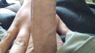 8 inches of hard cock. Happily fucked.