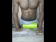 Preview 1 of Horny Hot Guy Dry Humping Rolling Massage Sexual After Gym