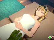 Preview 3 of Orc Massage [v0.6.2b] [Torch Studio] Elf girl and huge orc masseur first sex