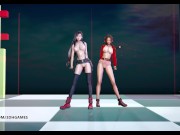 Preview 2 of [MMD] Berry Good - Mellow Mellow Nude Kpop Dance Tifa Lockhart Aerith Final Fantasy 7 Remake
