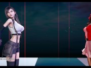 Preview 5 of [MMD] Berry Good - Mellow Mellow Striptease Tifa Lockhart Aerith Final Fantasy 7 Remake