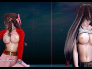 Preview 6 of [MMD] Berry Good - Mellow Mellow Striptease Tifa Lockhart Aerith Final Fantasy 7 Remake