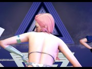 Preview 2 of [MMD] PRODUCE48 - RUMOR Striptease Korean Dance Seraphine Gwen Caitlyn League of Legends