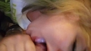 Cum licking