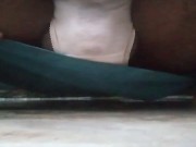 Preview 1 of Pee desperation, guy tries to hold his pee and soaks herself! and humping floor