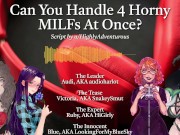 Preview 1 of 4 Horny MILFs Use You For Their Pleasure [Audio Roleplay w/ SnakeySmut, HiGirly, and audioharlot]
