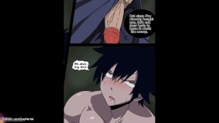 Fairy Tail - Gray x Sasuke - Naruto Gay Comic FemBoy - Animated Cartoon Manga, Twink, Big Ass