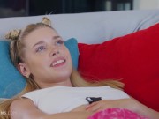 Preview 1 of ULTRAFILMS Very horny blonde girl Freya Mayer fucking her neighbor in this hot video