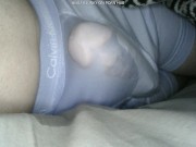 Preview 2 of Horny wet dream in Calvin Kleins. Lots of piss, cum, and pre cum.