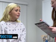 Preview 3 of Perv Doctor - Young Blonde Babe With Excessive Masturbation Sickness Gets A Full Vaginal Check-Up